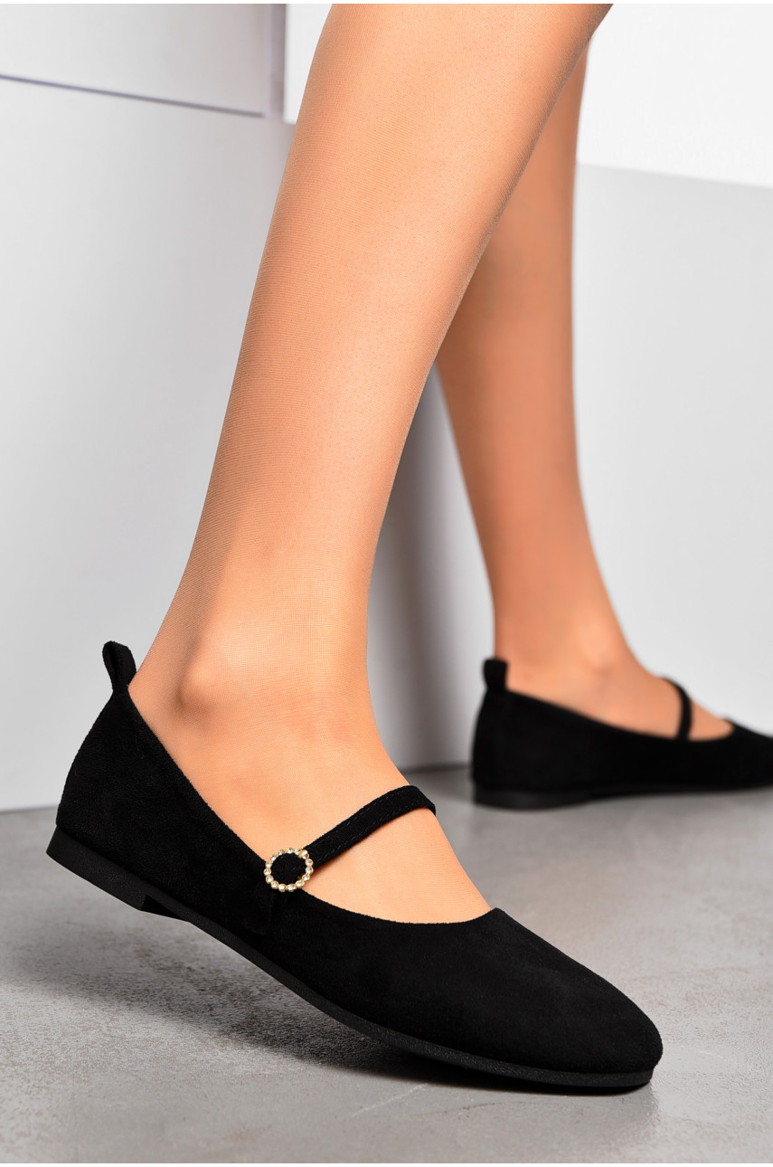 Балетки женские черного цвета Уценка 3206-4 209976