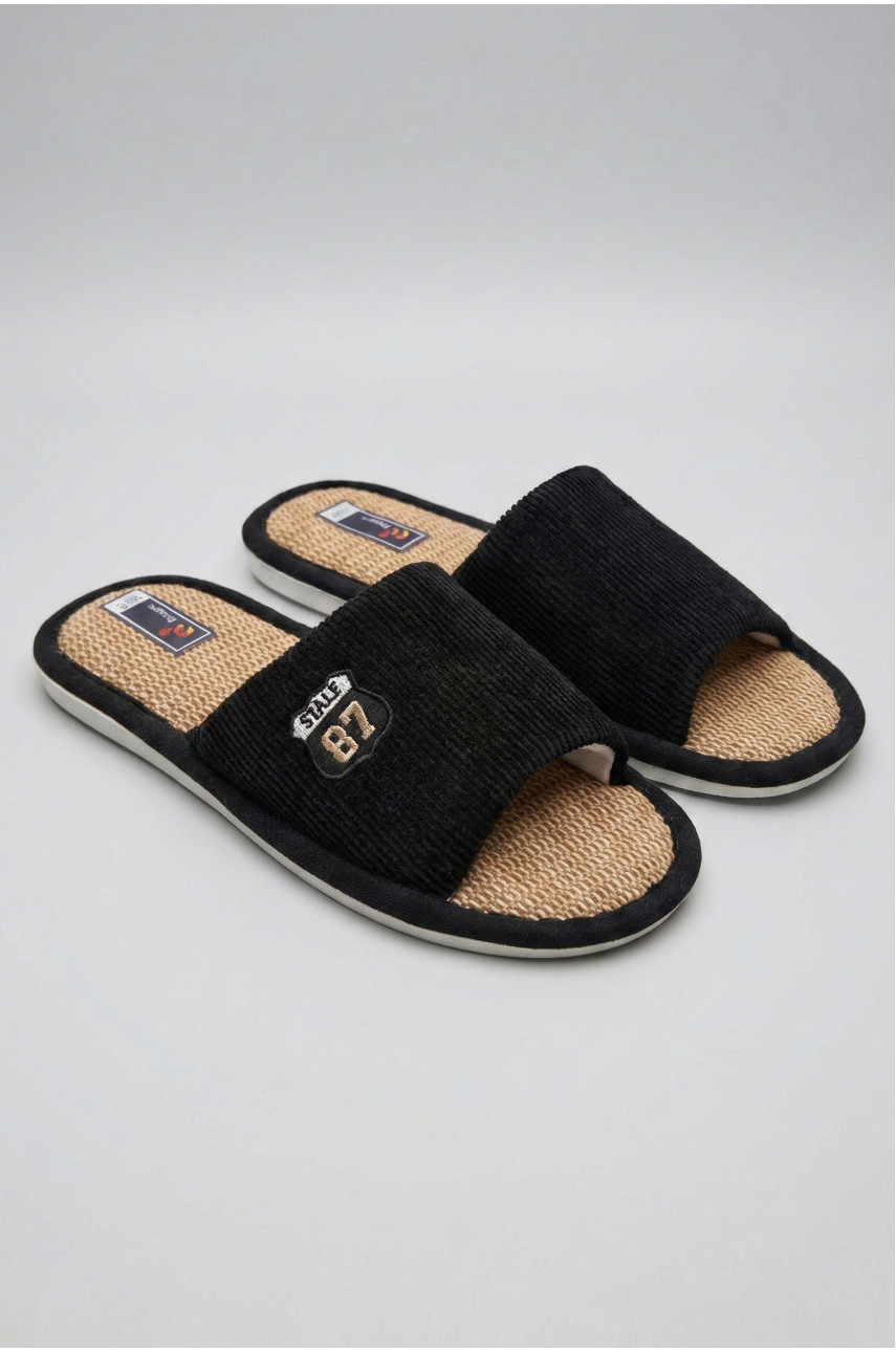 Тапочки комнатные мужские черного цвета 8212 209981