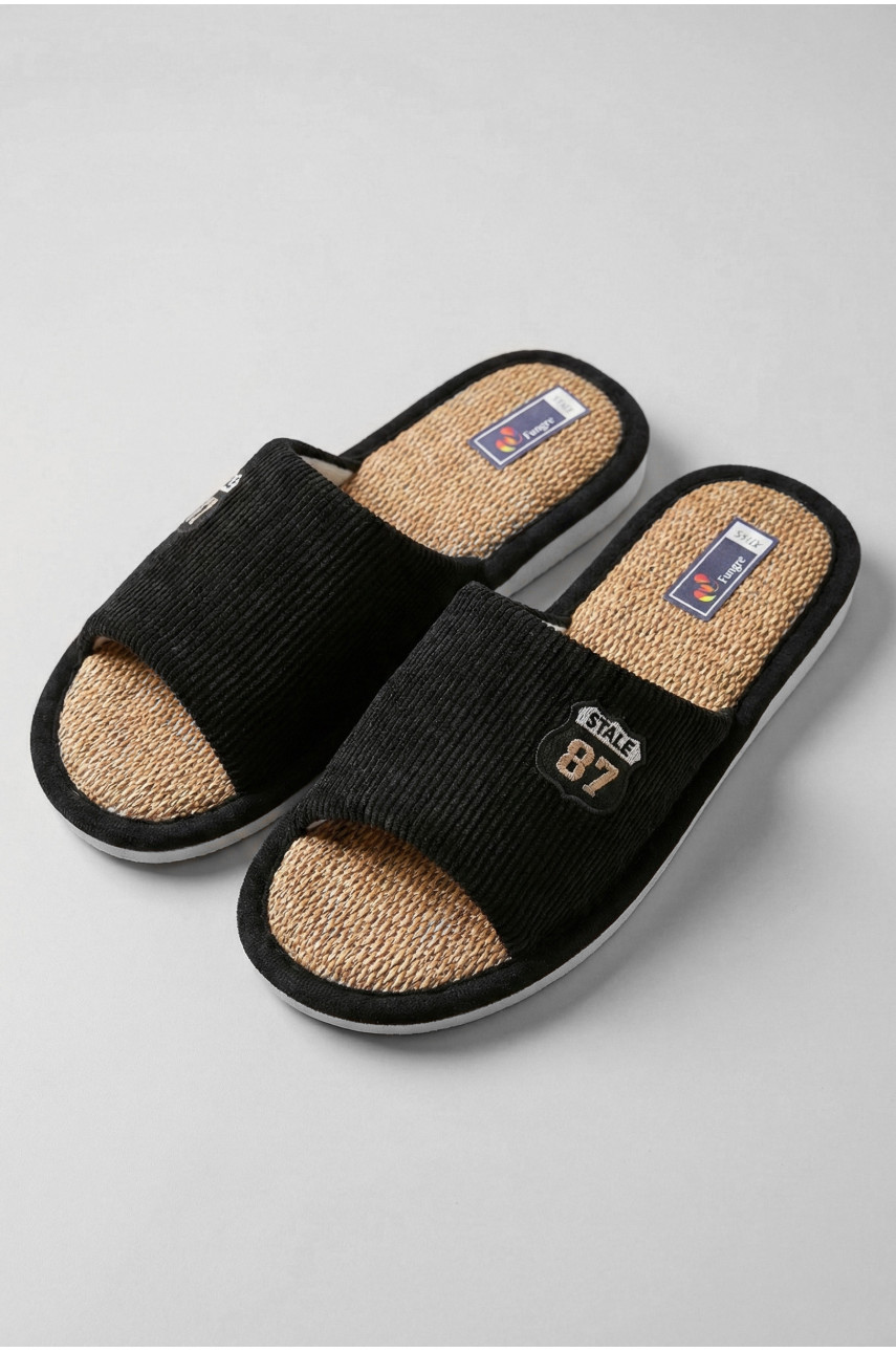 Тапочки комнатные мужские черного цвета 8212 209981