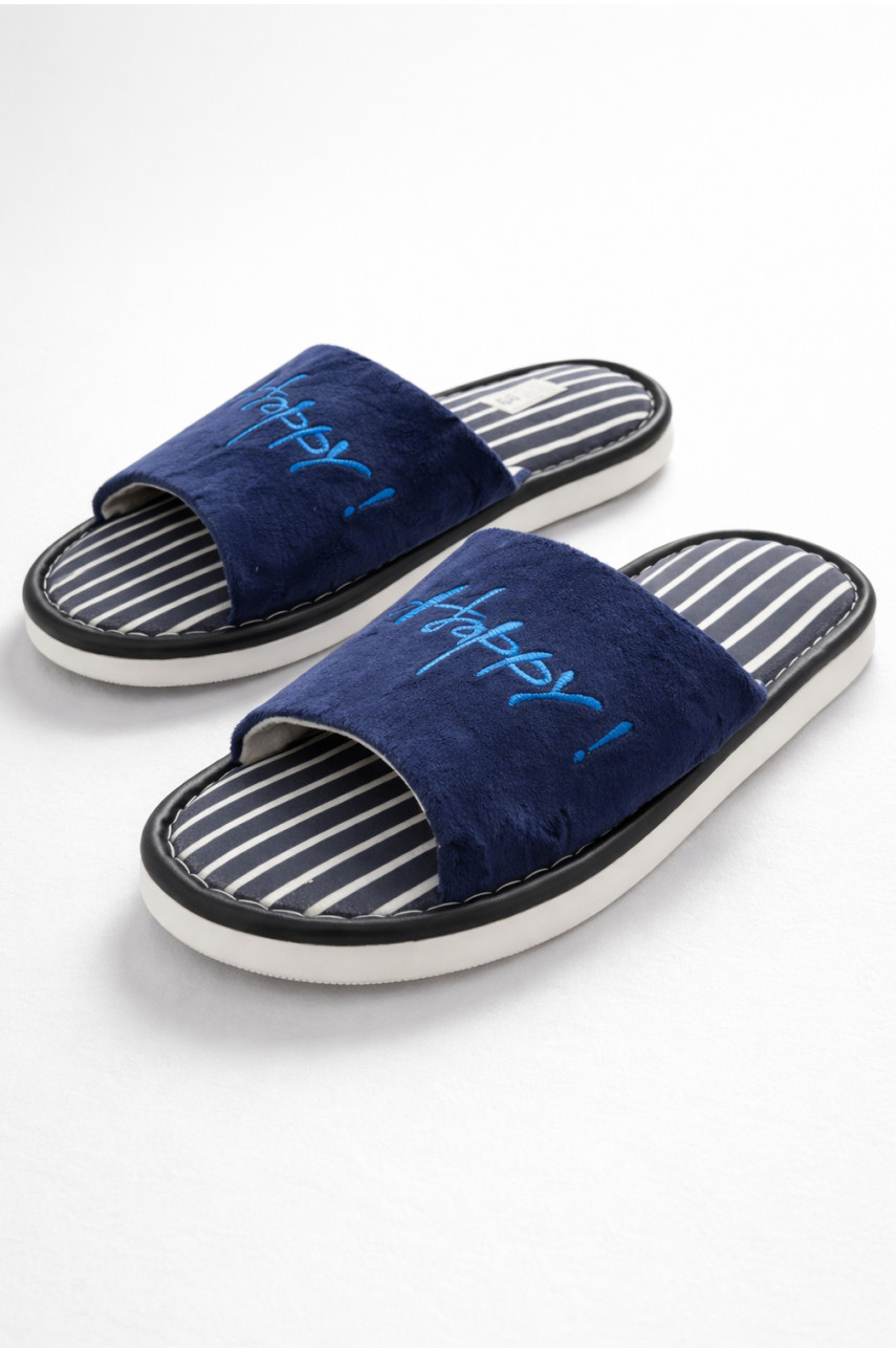 Тапочки комнатные мужские синего цвета Н57 209987