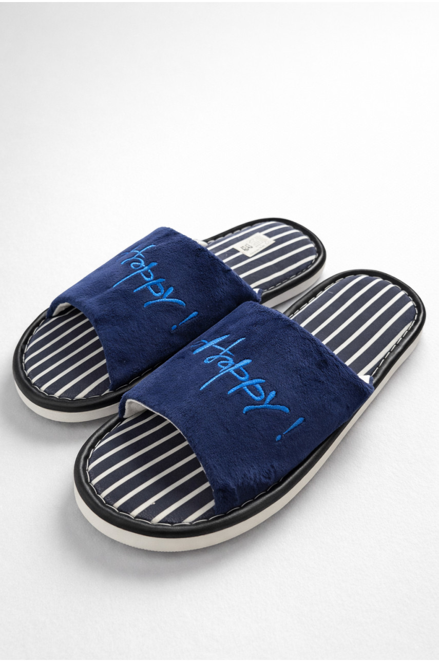 Тапочки комнатные мужские синего цвета Н57 209987