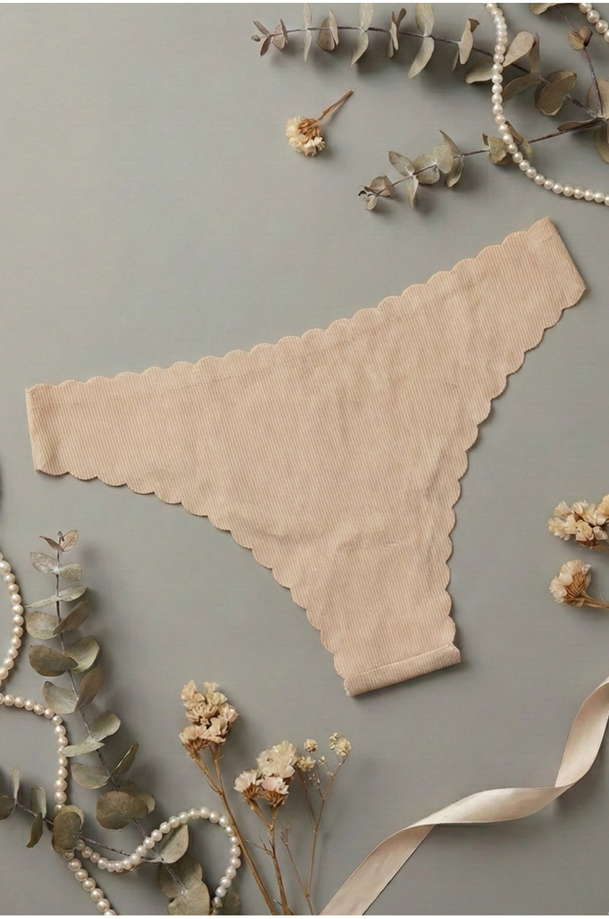 Трусы женские бежевого цвета 92118 209997