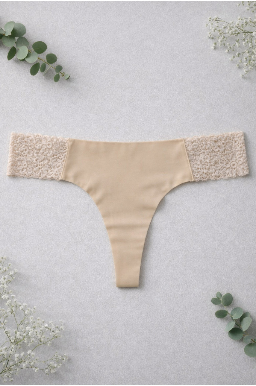 Трусы женские бежевого цвета 9628 210004