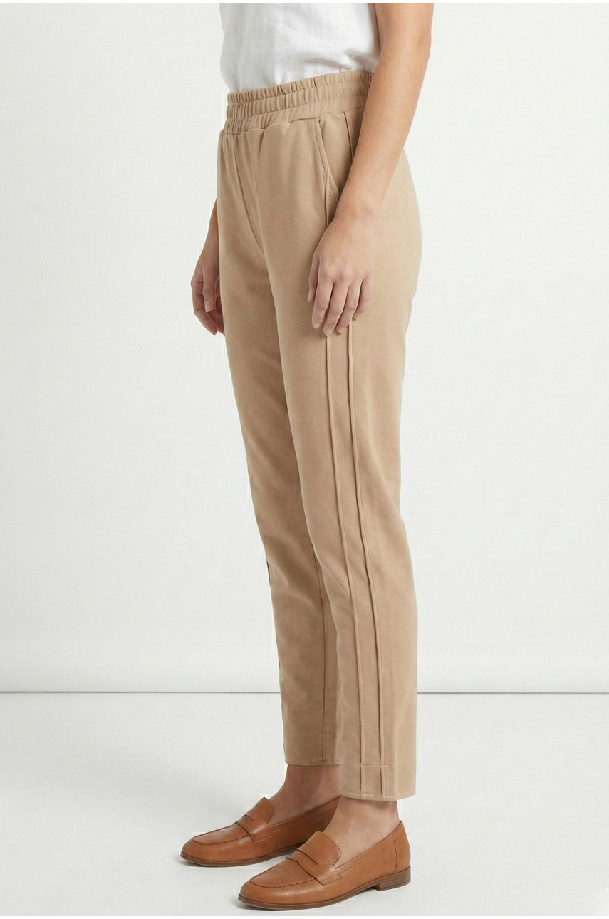 Штаны женские однотонные бежевого цвета 0121 210033