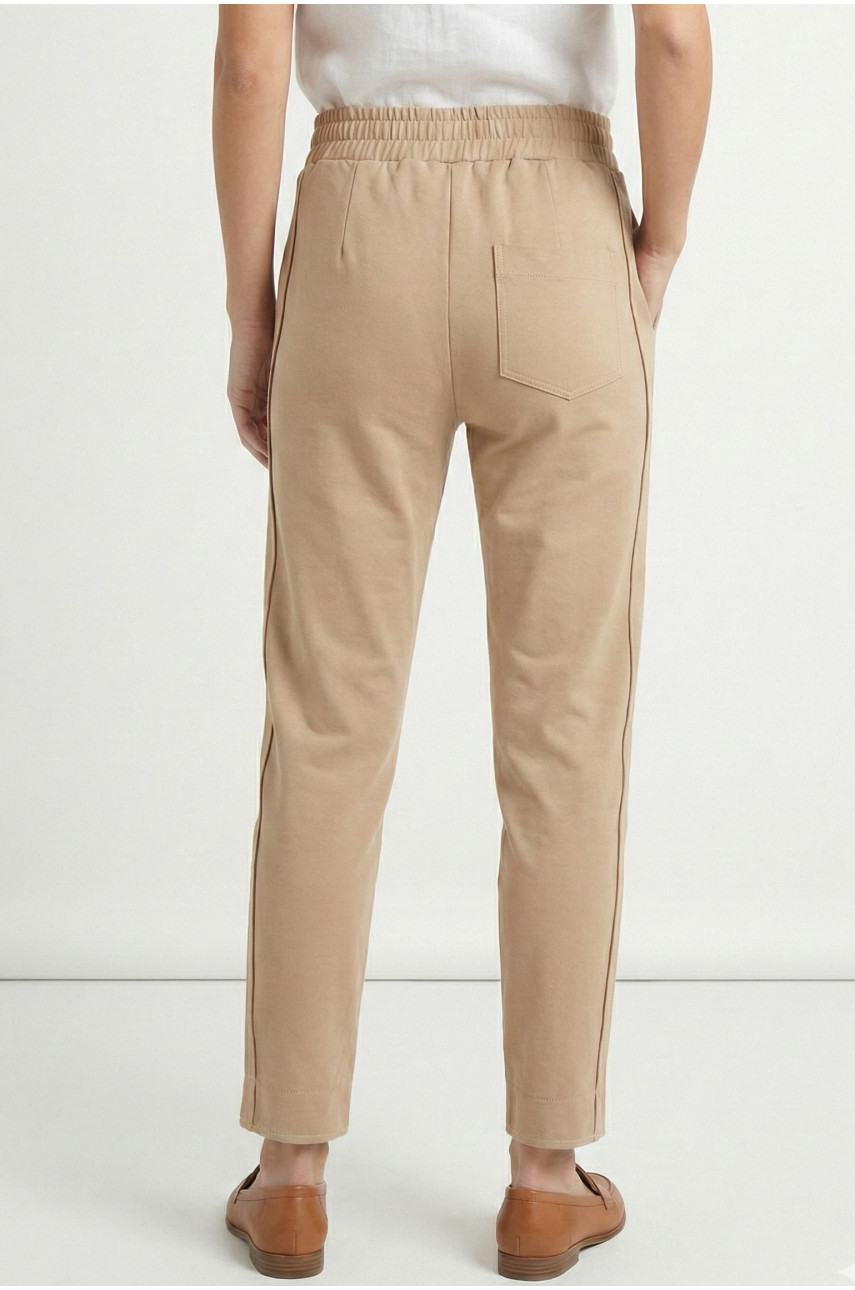 Штаны женские однотонные бежевого цвета 0121 210033