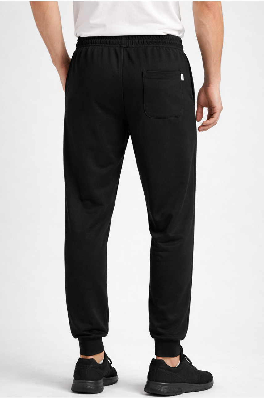 Спортивные штаны мужские черного цвета 1403-5 210059
