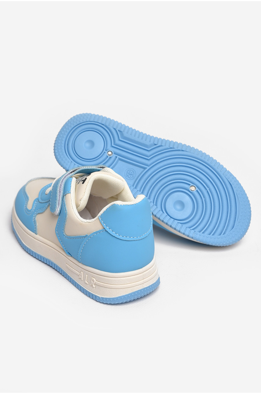 Кроссовки детские бежево-голубого цвета 533-015 210072