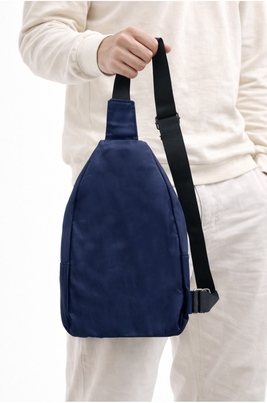 Сумка мужская через плечо текстиль синего цвета 9956 210090