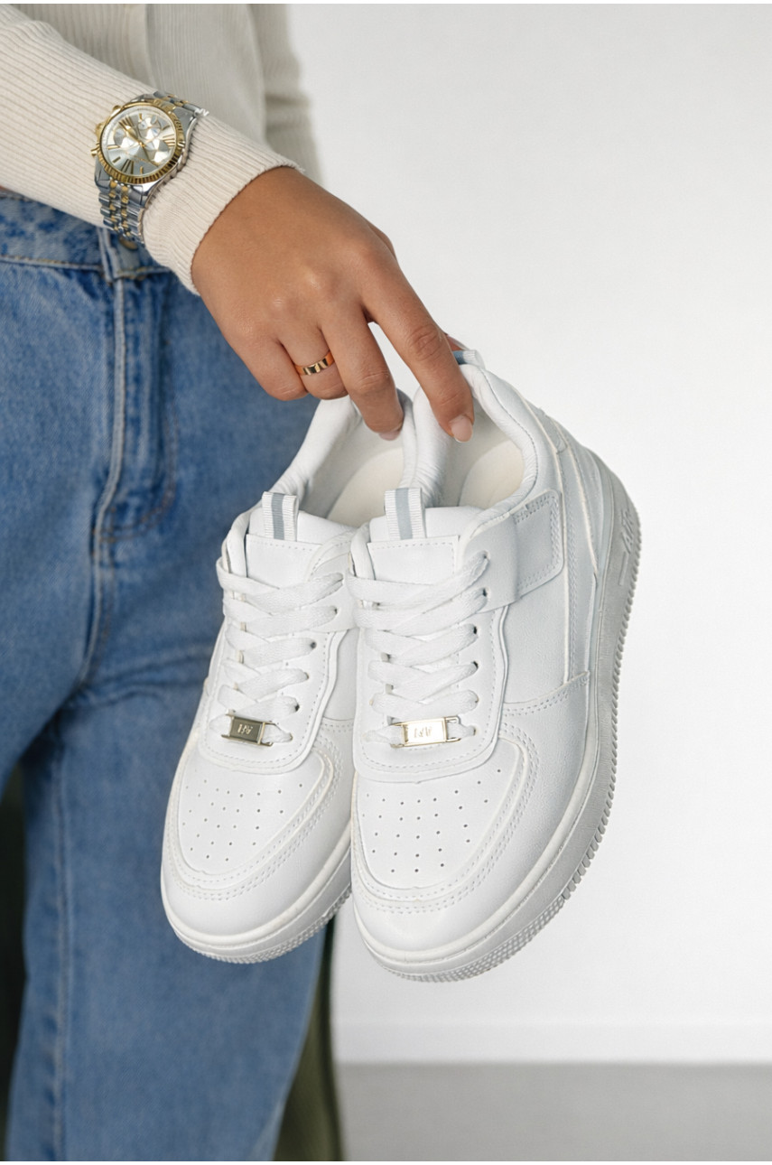 Кроссовки женские белого цвета 187-1 210101