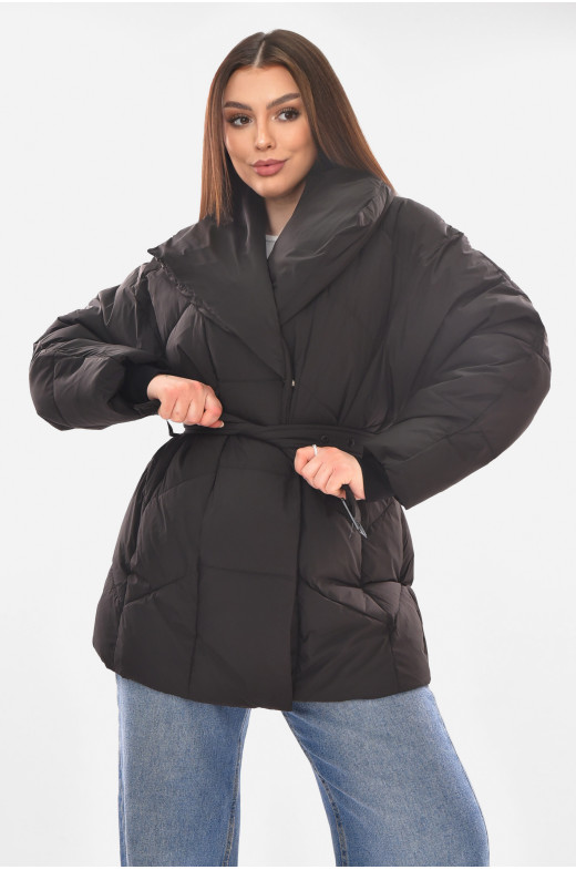 Куртка женская демисезонная черного цвета 519 210103