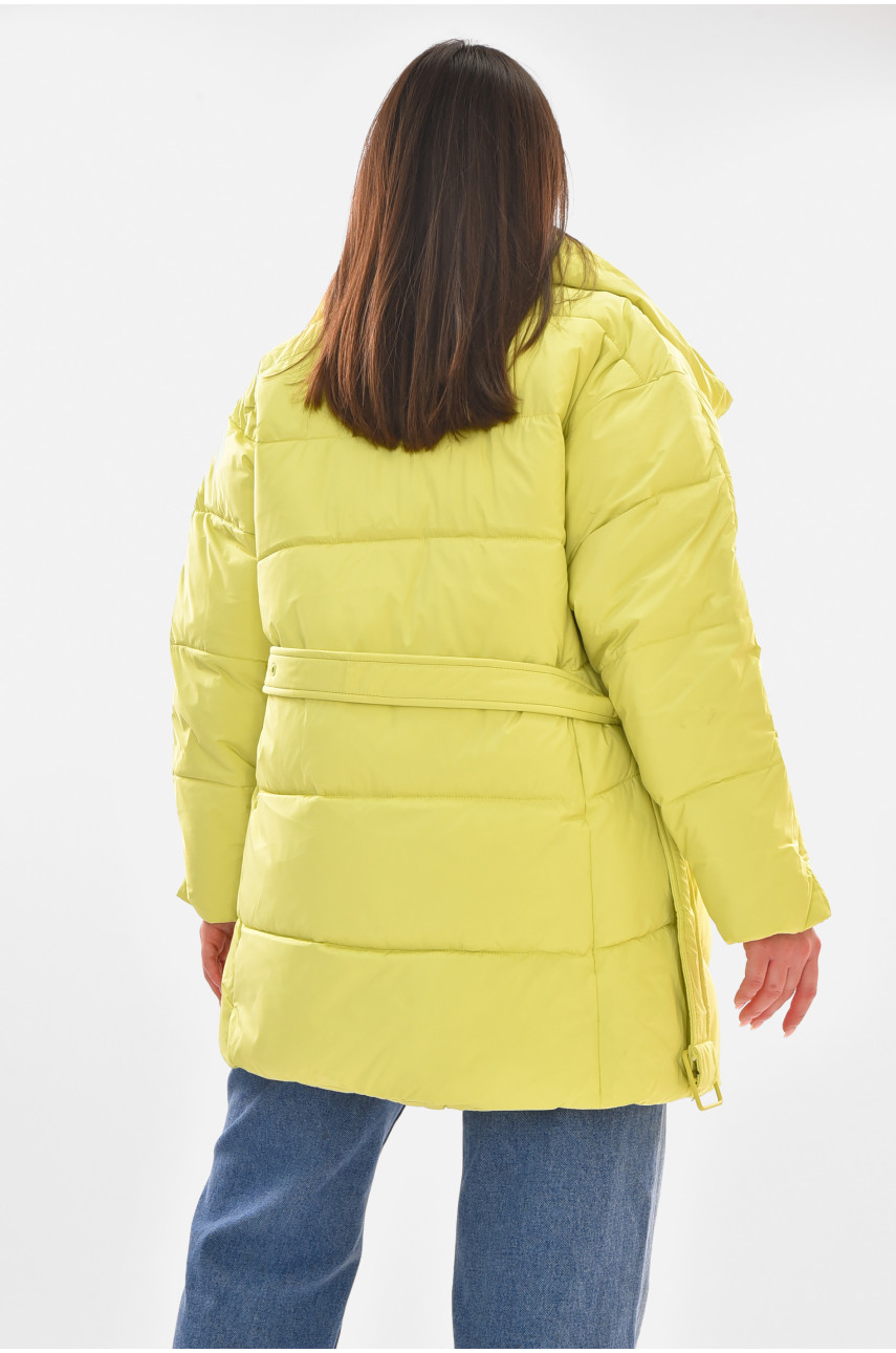 Куртка женская демисезонная салатового цвета 519 210104