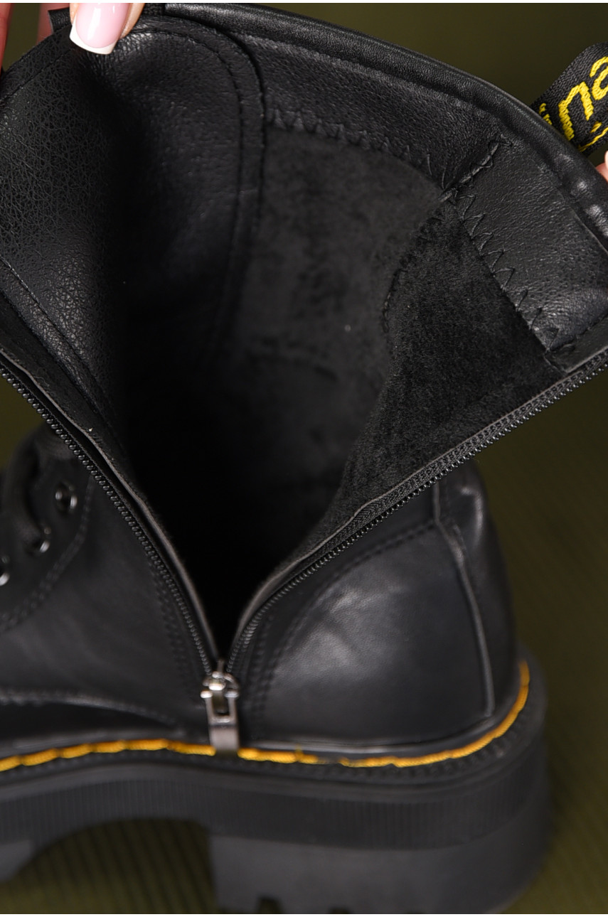Ботинки женские демисезонные черного цвета Н3-1 210109