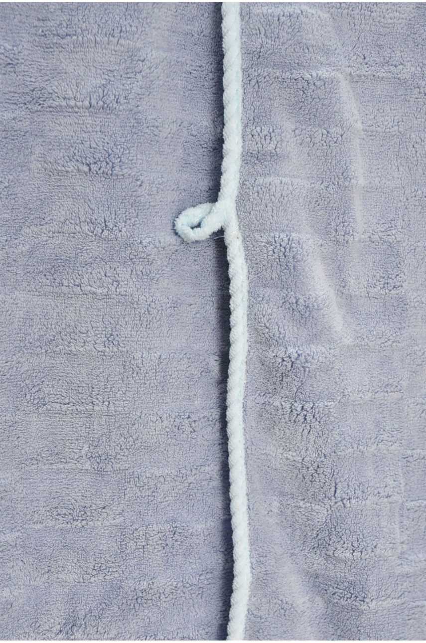 Набор однотонных полотенец из микрофибры банное+для лица серого цвета 98-982 210117