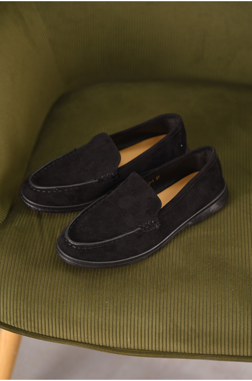 Туфли-лоферы женские черного цвета JН2103-1 210134 Туфли-лоферы женские черного цвета JН2103-1 210134