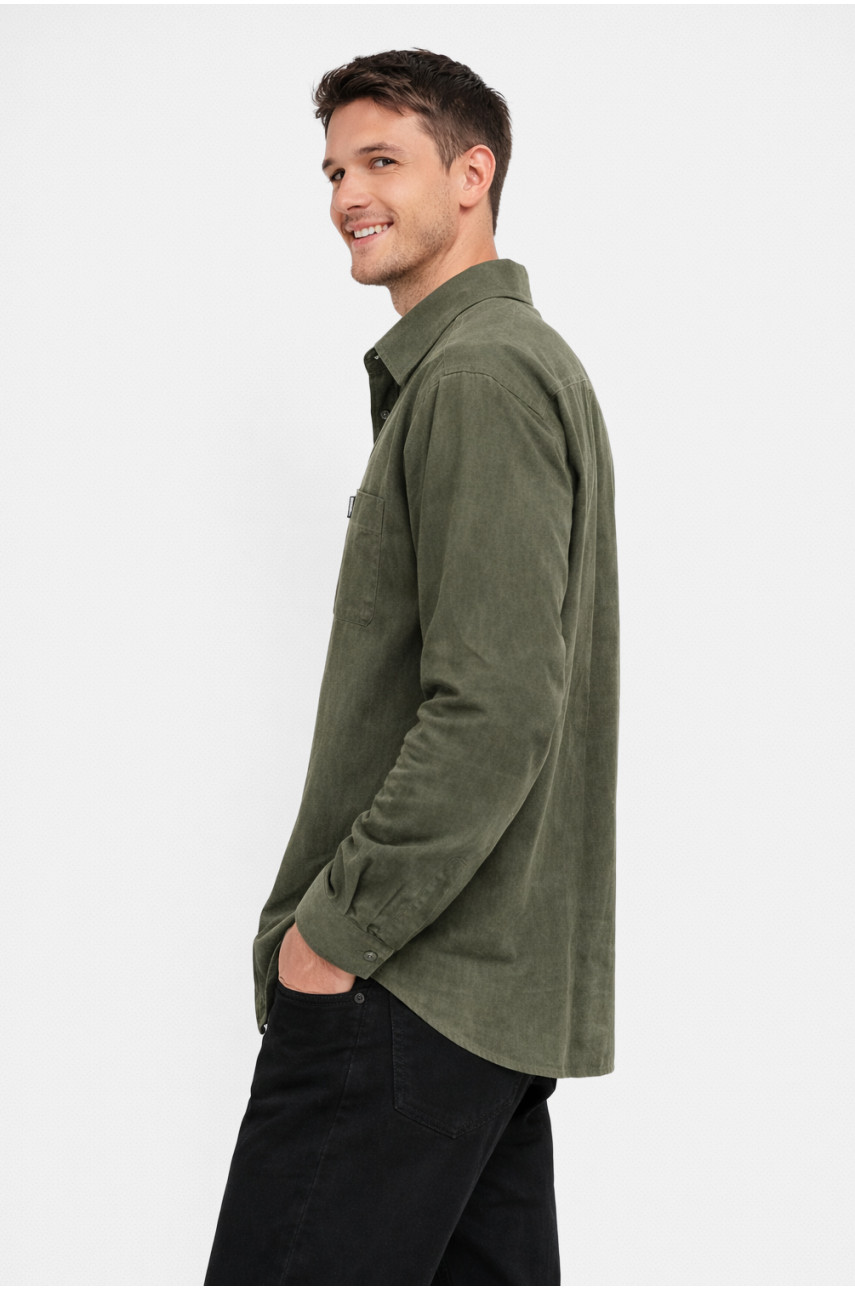 Сорочка чоловіча напівбатальна кольору хакі F1039 210144