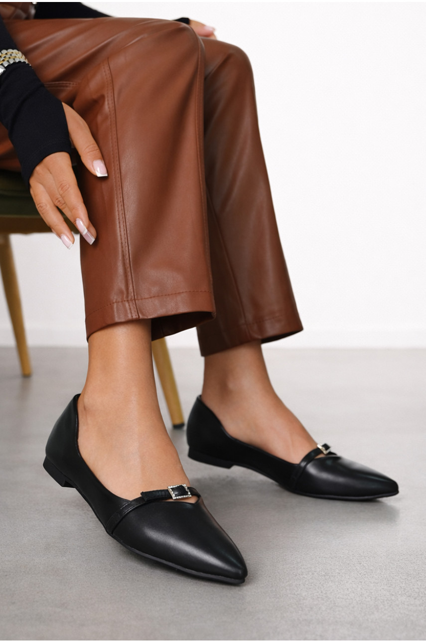 Балетки женские черного цвета W1311-8 210184