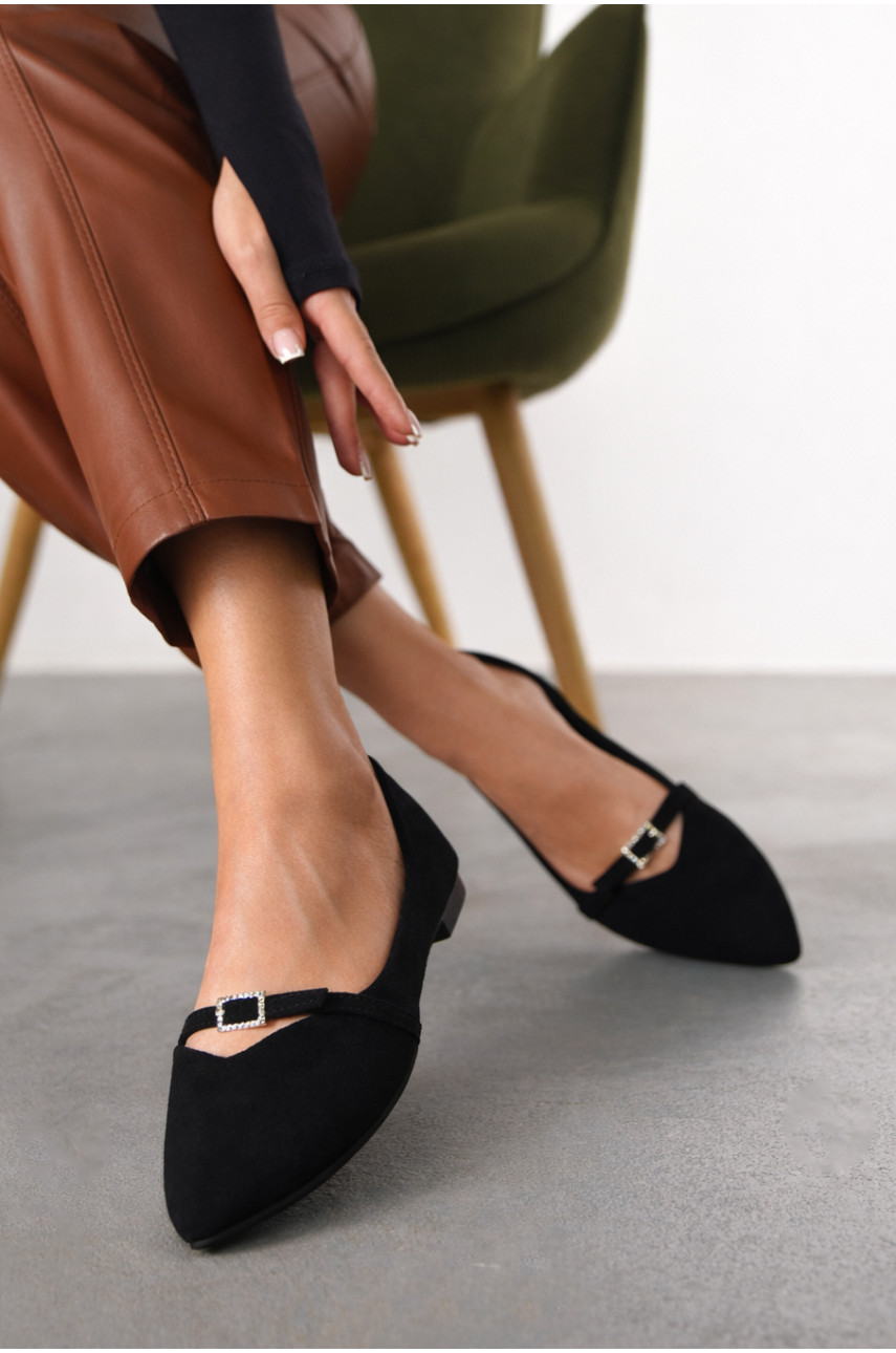 Балетки женские черного цвета W1311-7 210189