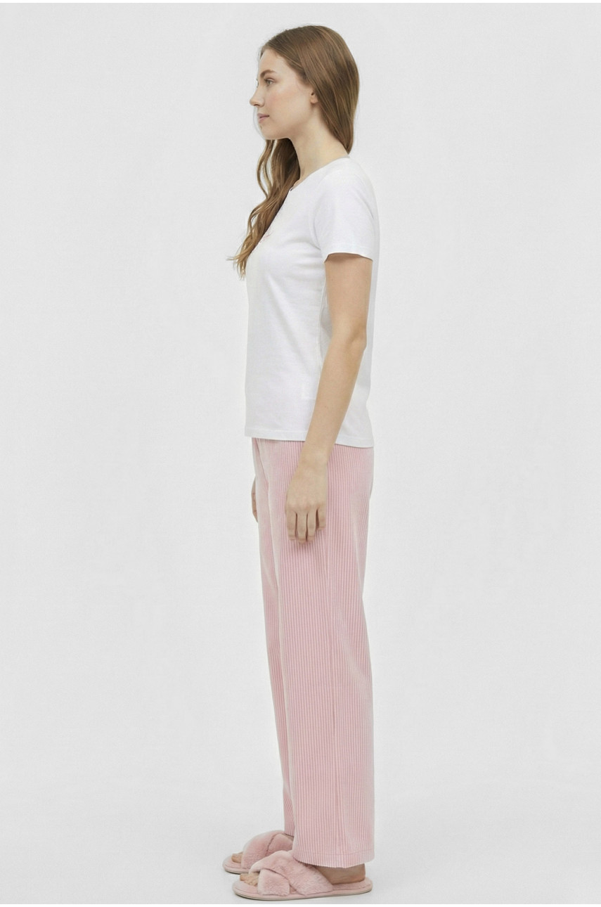 Пижама женская белого цвета 6115 210205