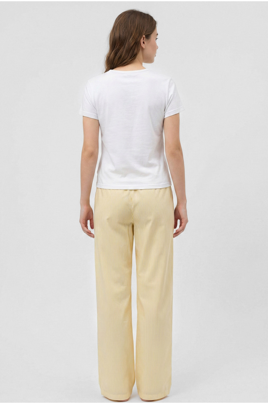 Пижама женская белого цвета 6113 210206