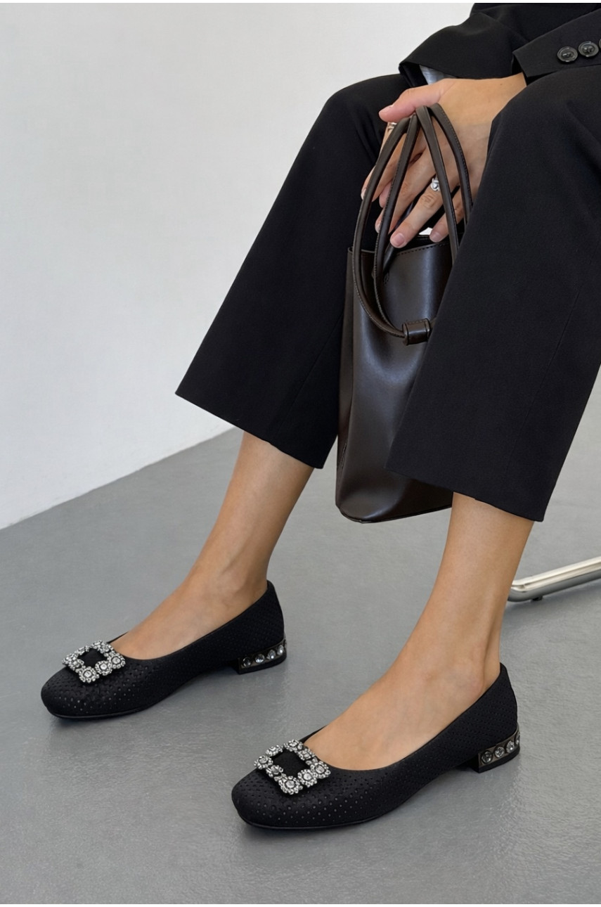 Балетки женские черного цвета 273-6 210221