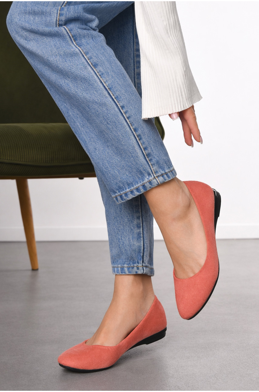 Балетки женские пудрового цвета 010-6 210227