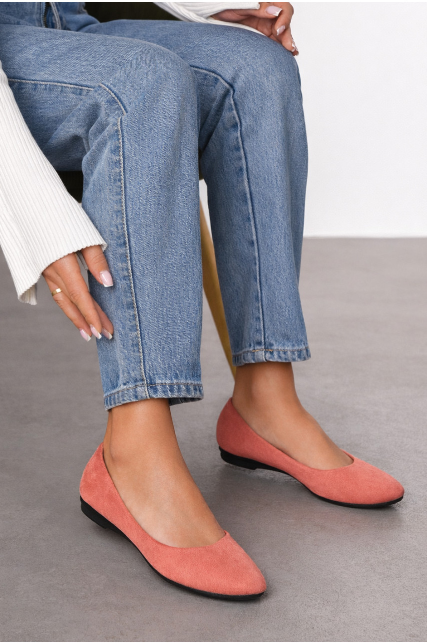 Балетки женские пудрового цвета 010-6 210227