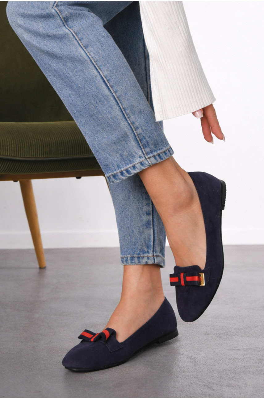 Балетки женские темно-синего цвета 785-4 210236
