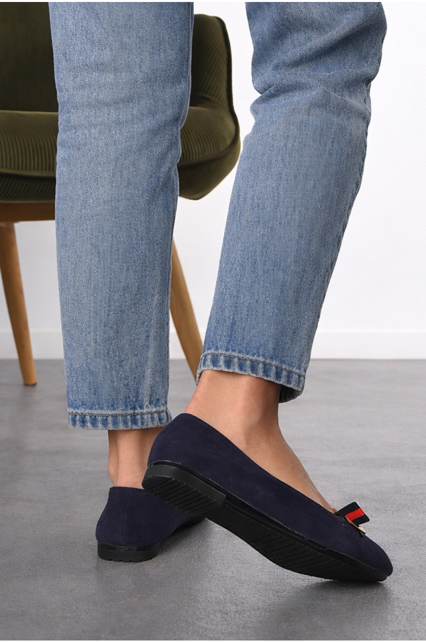 Балетки женские темно-синего цвета 785-4 210236