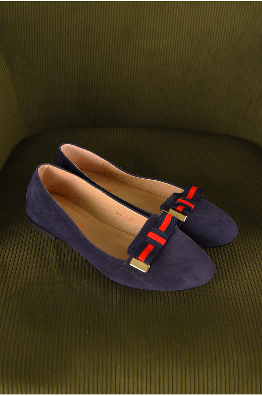 Балетки женские темно-синего цвета 785-4 210236