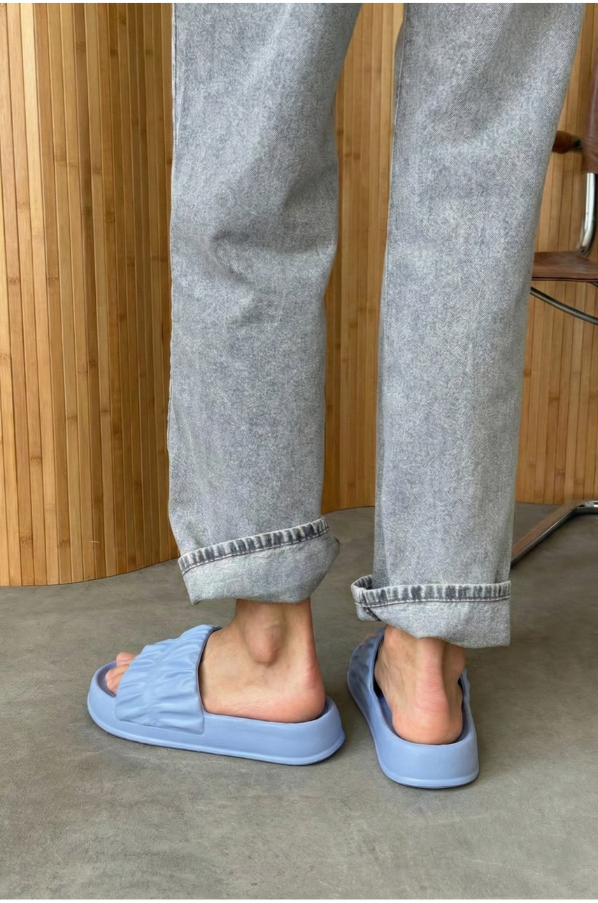 Шльопанці піна жіночі блакитного кольору ПЖ-51 210252