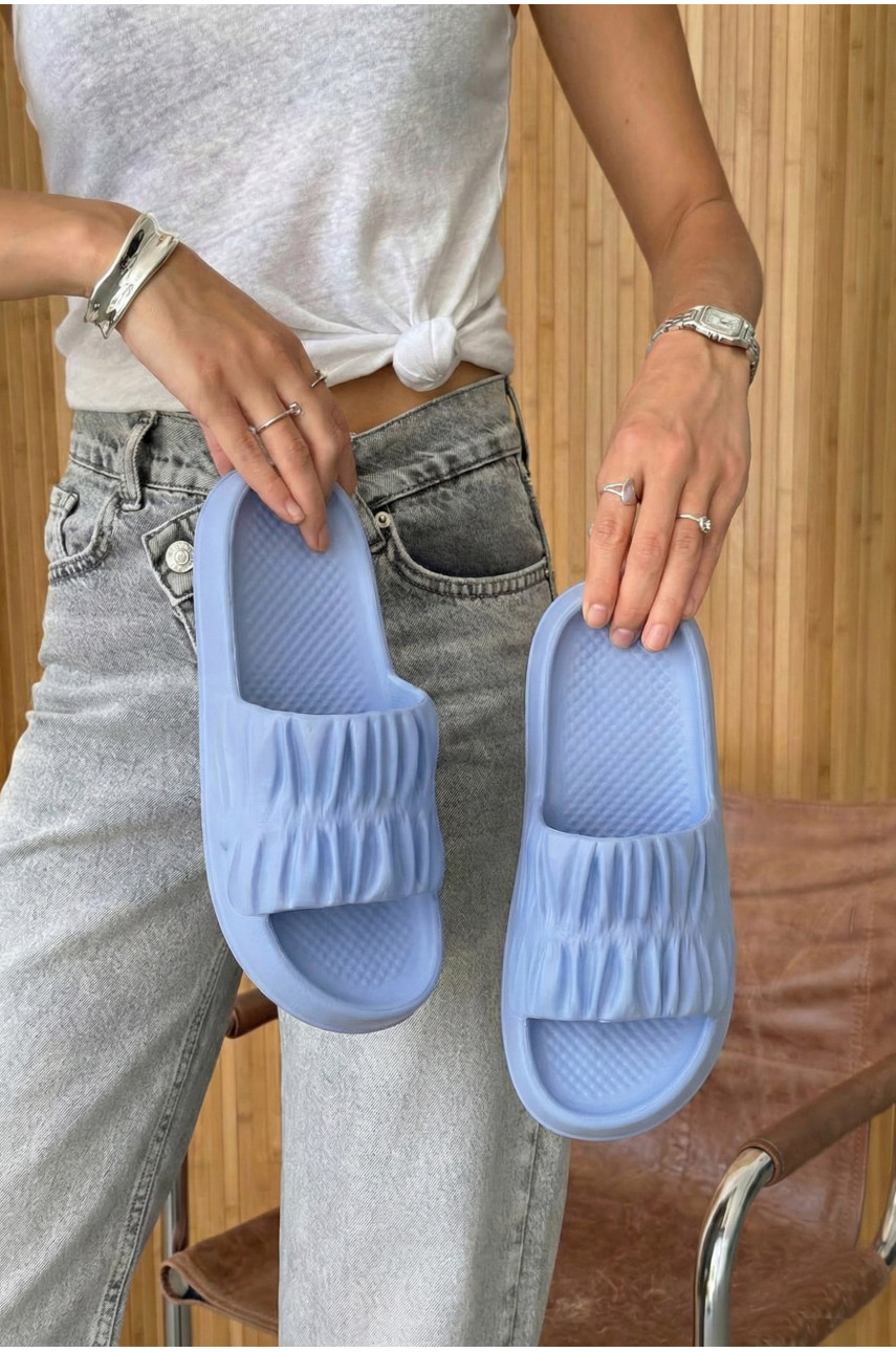 Шльопанці піна жіночі блакитного кольору ПЖ-51 210252
