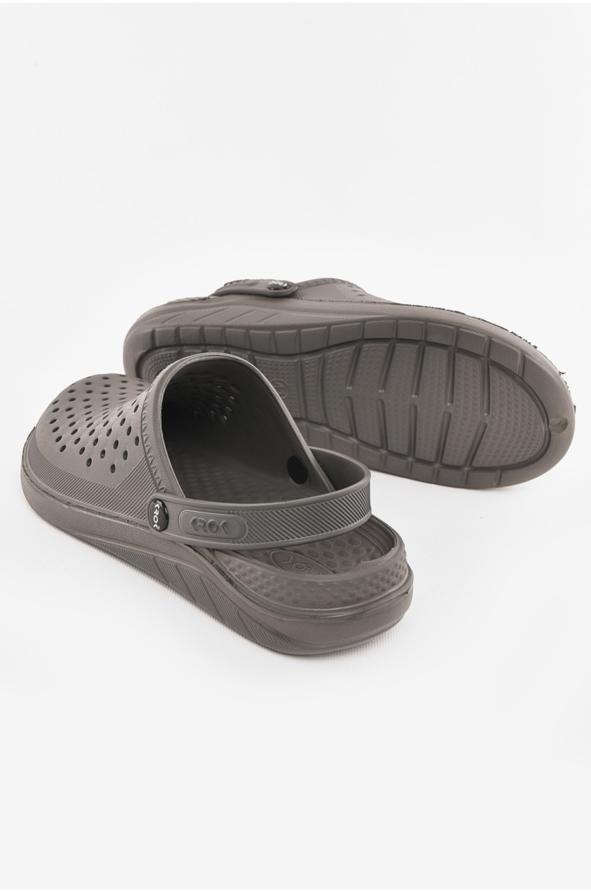 Кроксы мужские серого цвета с-68 210261