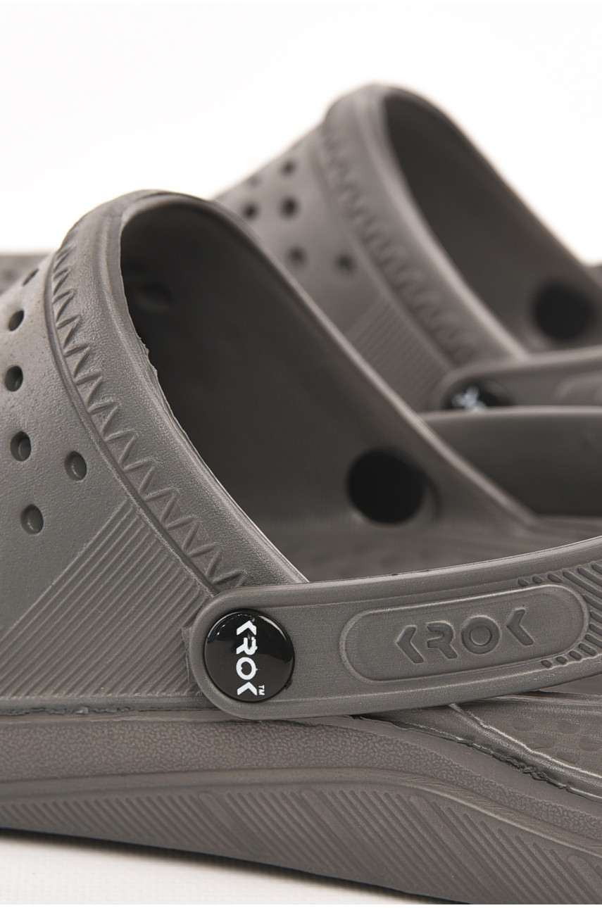 Кроксы мужские серого цвета с-68 210261