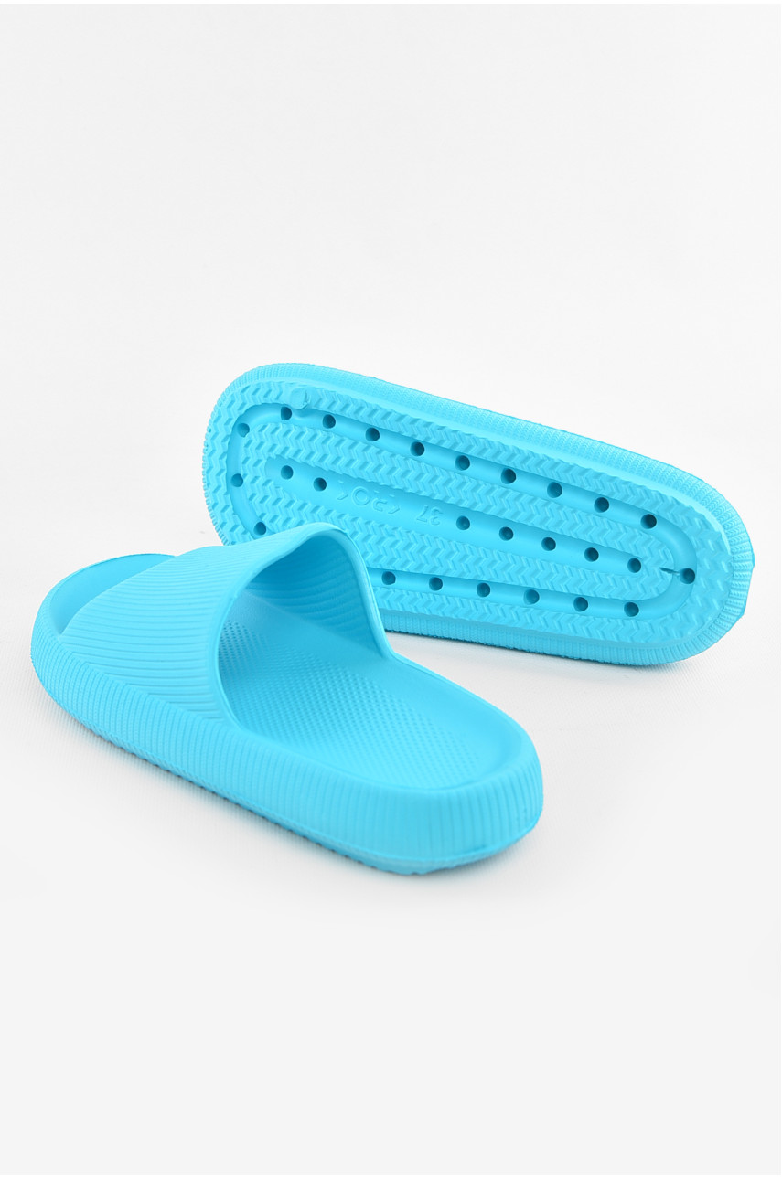 Шлепанцы пена женские голубого цвета с-88 210263
