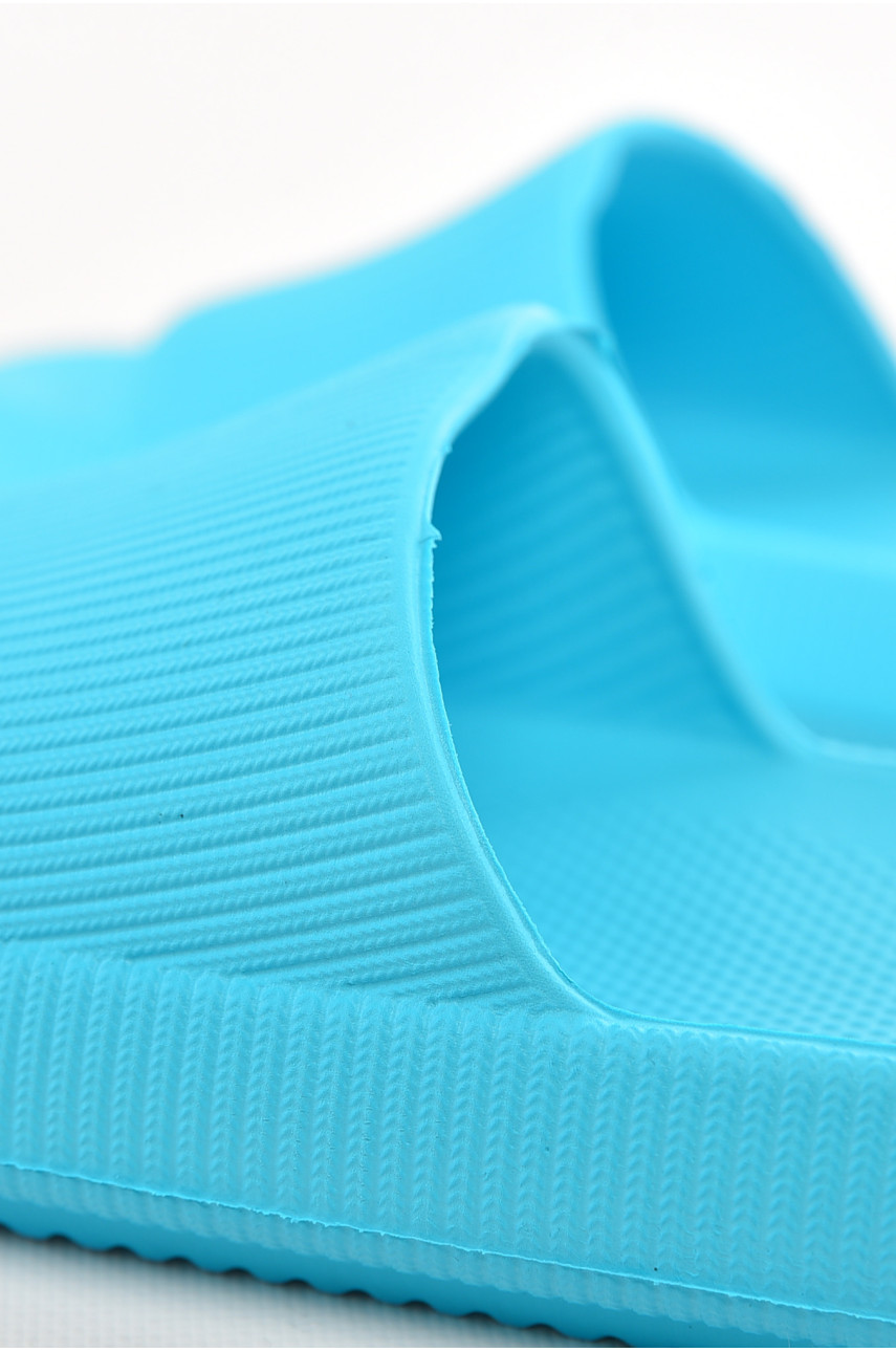 Шлепанцы пена женские голубого цвета с-88 210263