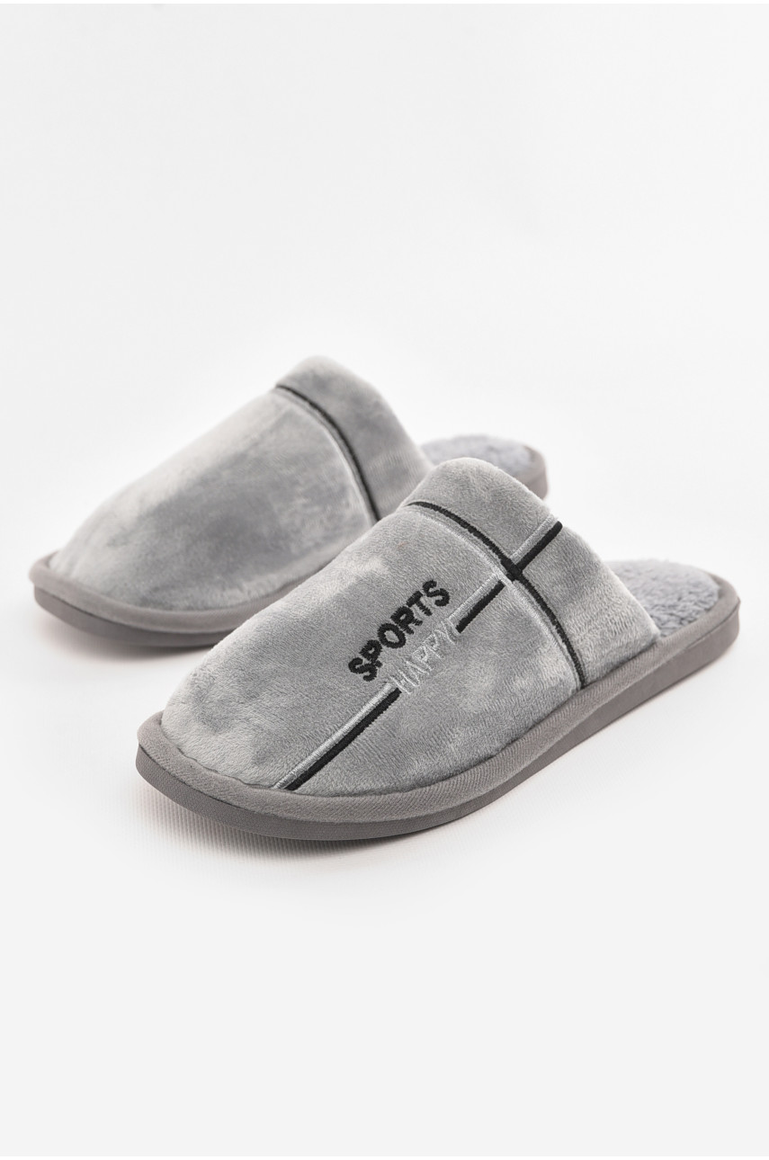 Тапочки комнатные мужские серого цвета 43079-5 210289