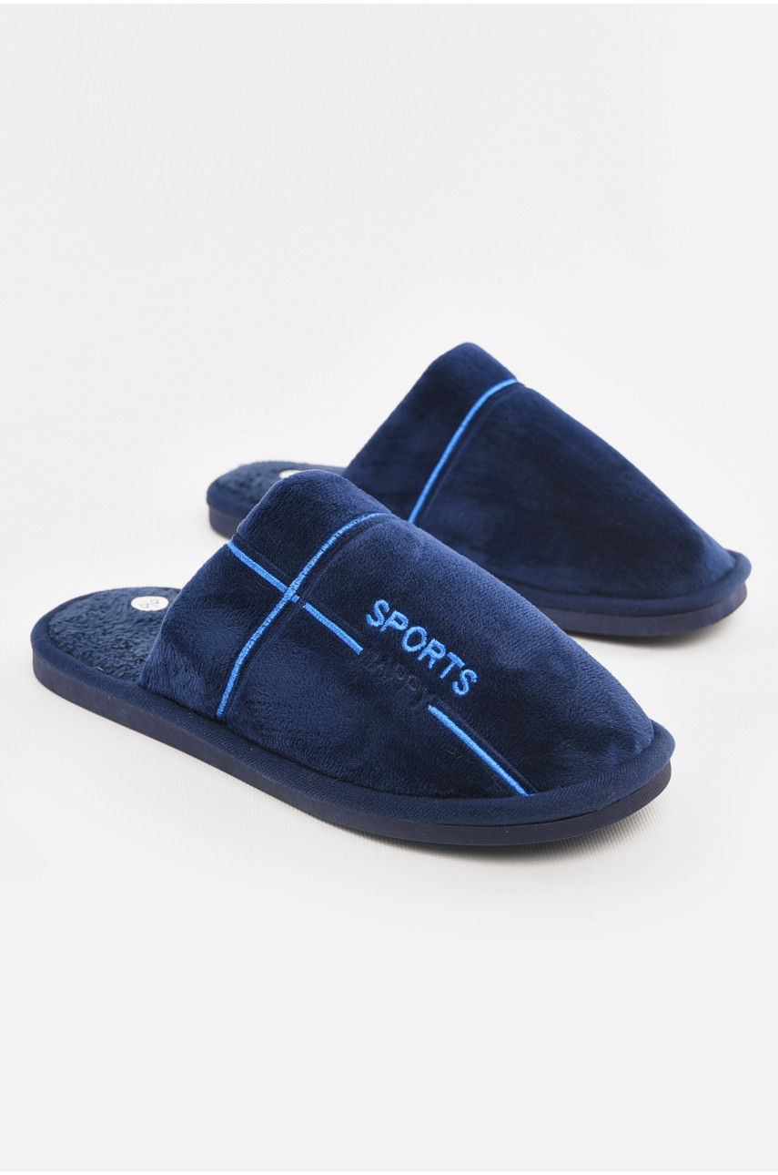 Капці кімнатні чоловічі синього кольору 43079-5 210290