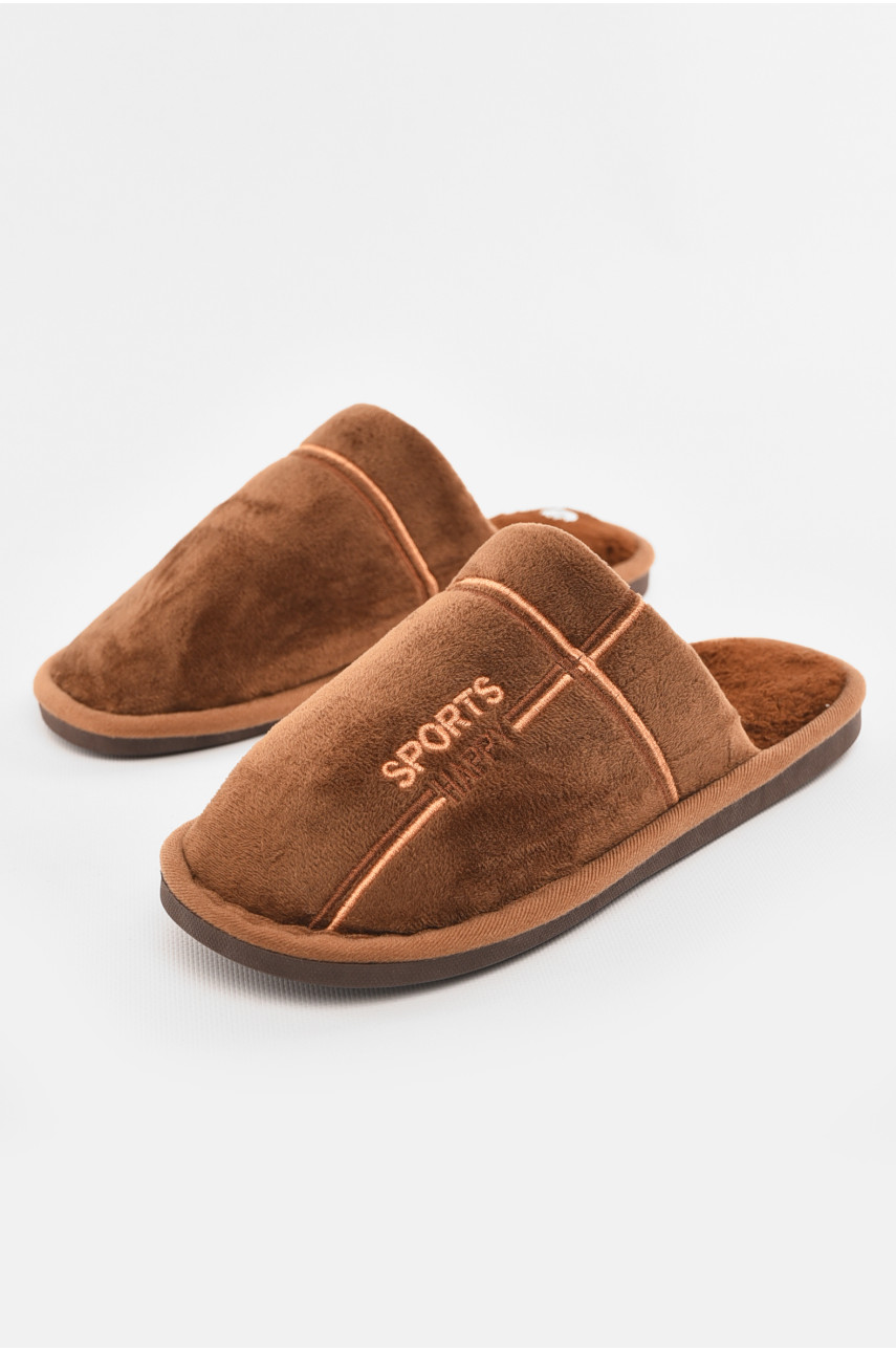 Капці кімнатні чоловічі коричневого кольору 43079-5 210291
