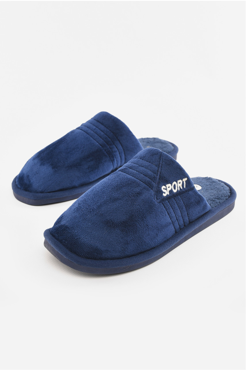 Капці кімнатні чоловічі синього кольору 43079-4 210294