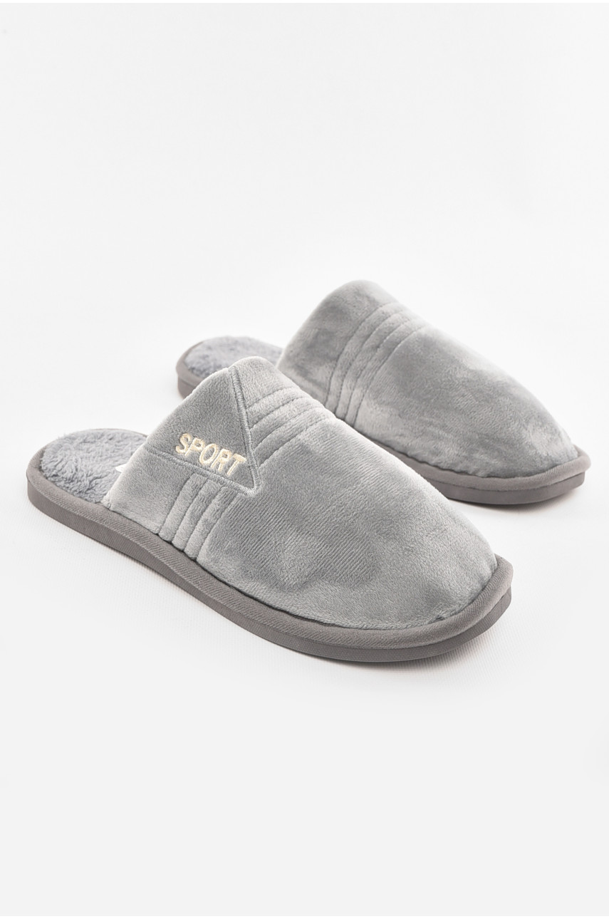 Капці кімнатні чоловічі сірого кольору 43079-4 210296