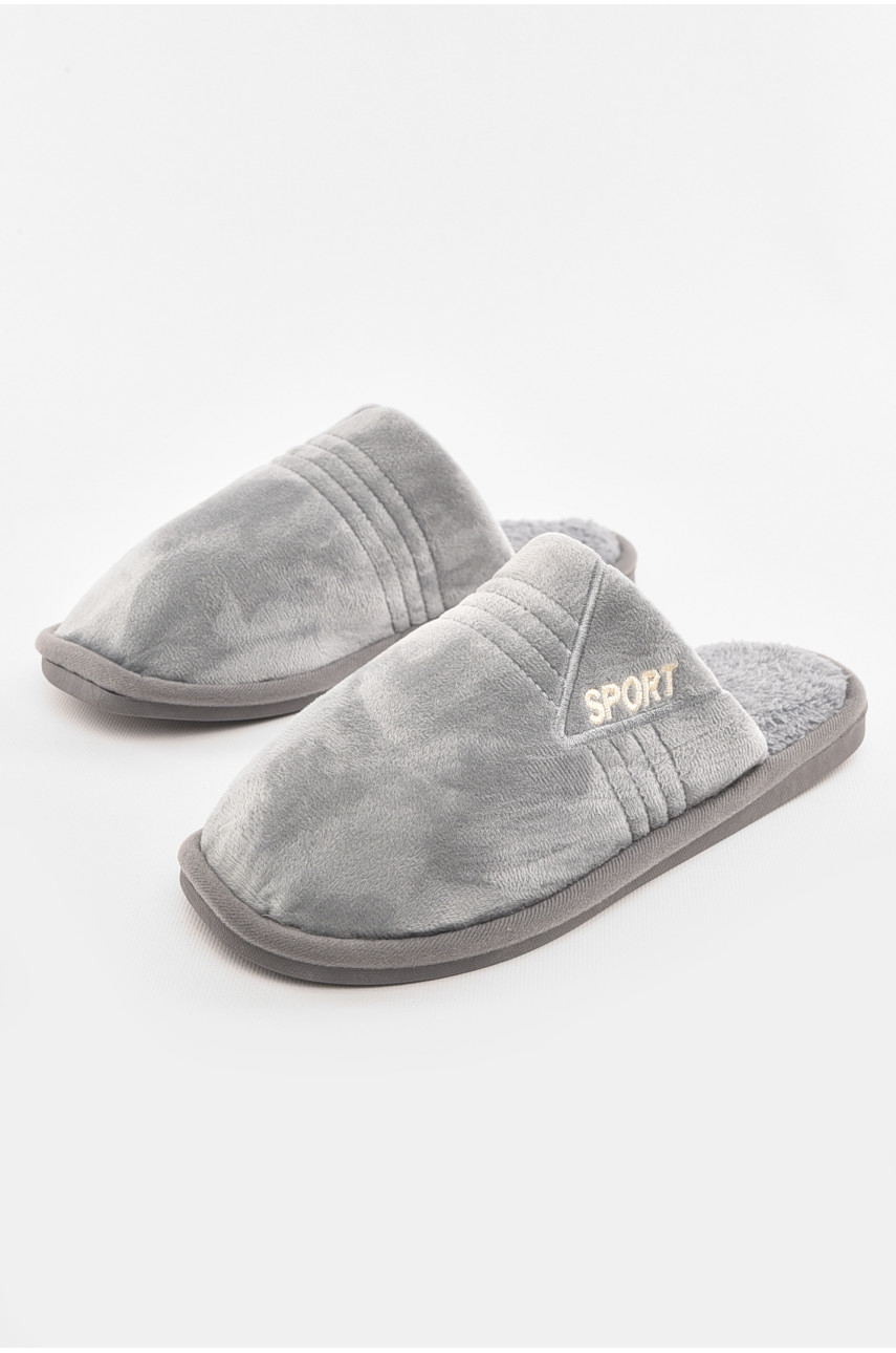 Капці кімнатні чоловічі сірого кольору 43079-4 210296