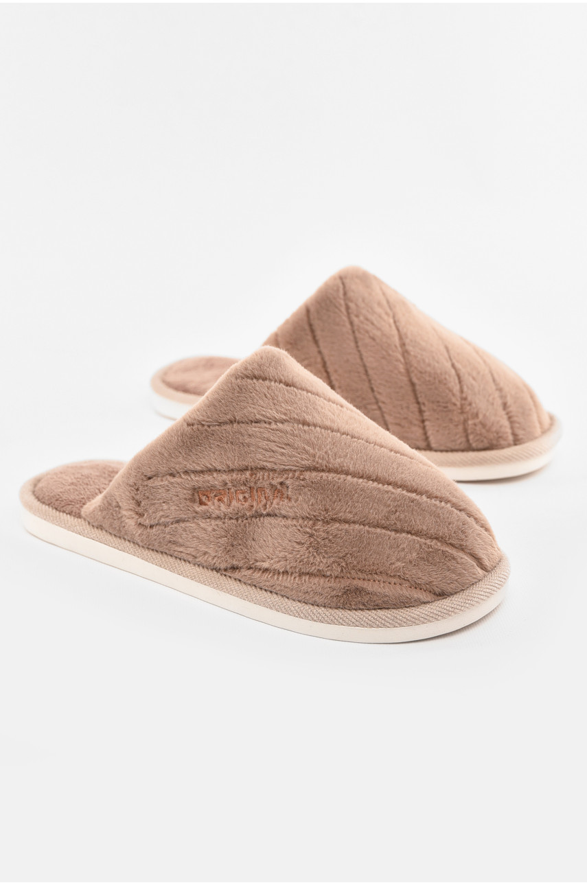 Капці кімнатні чоловічі коричневого кольору D-382 210298