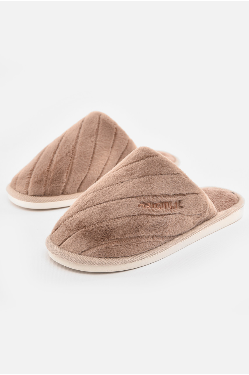 Капці кімнатні чоловічі коричневого кольору D-382 210298