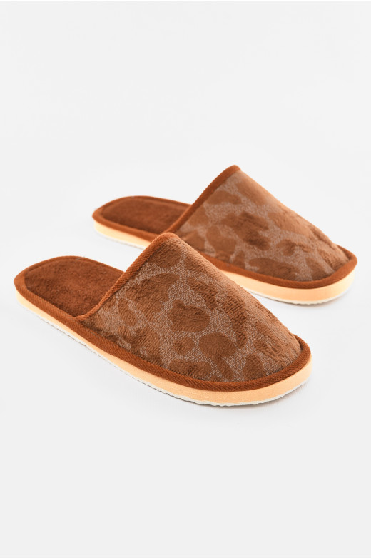 Тапочки комнатные мужские тёмно-коричневого цвета SP-009 210303