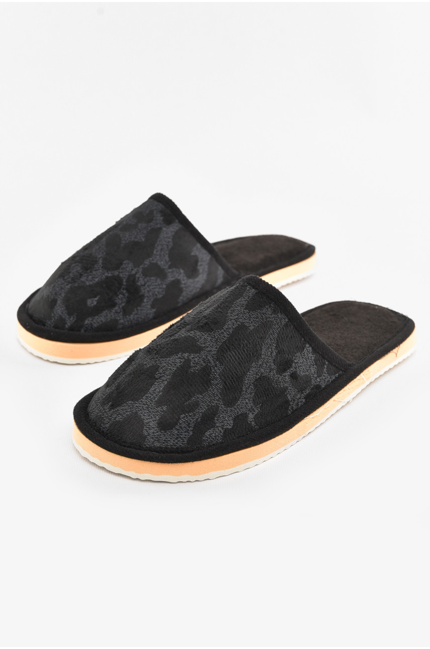 Капці кімнатні чоловічі чорного кольору SP-009 210304
