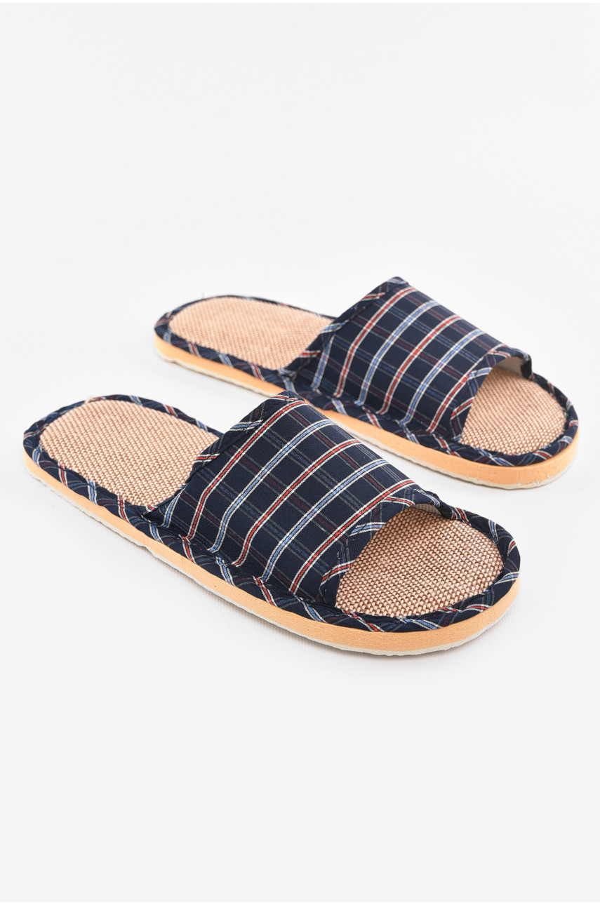 Капці кімнатні чоловічі синього кольору 210305