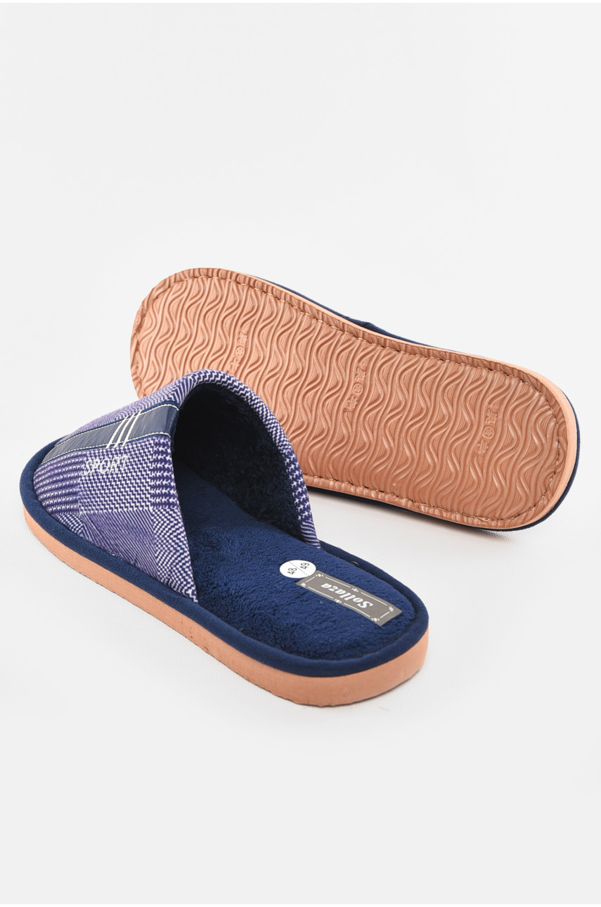 Тапочки комнатные мужские синего цвета 6171 210308