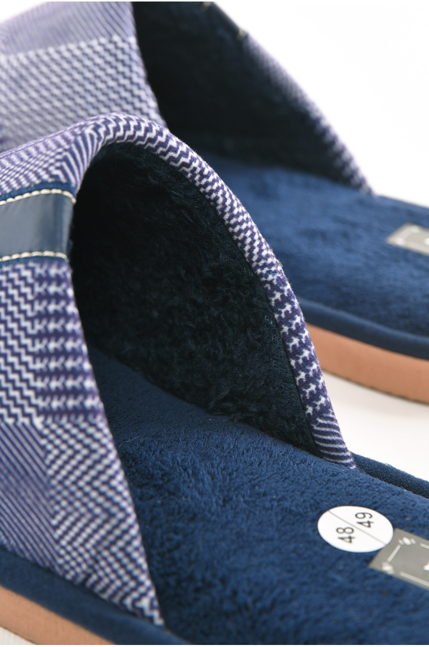 Тапочки комнатные мужские синего цвета 6171 210308