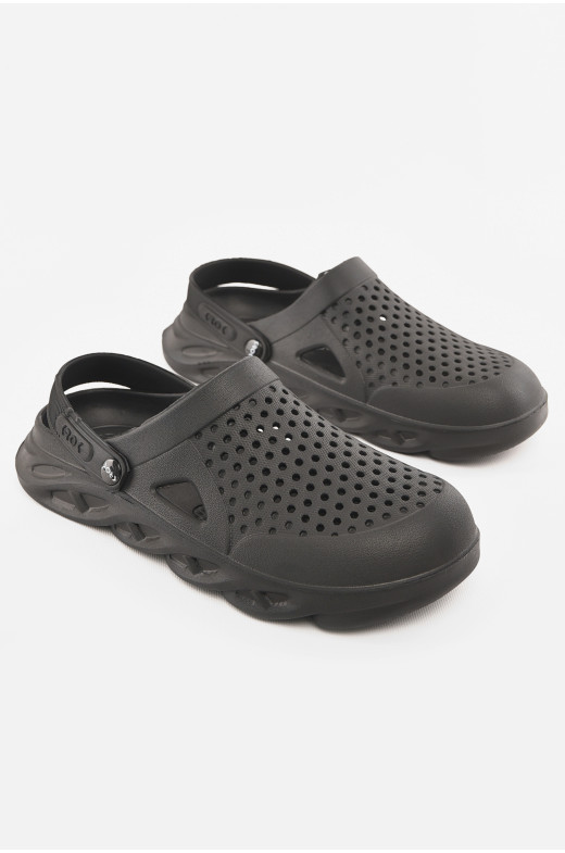 Кроксы мужские черного цвета с-92 210316