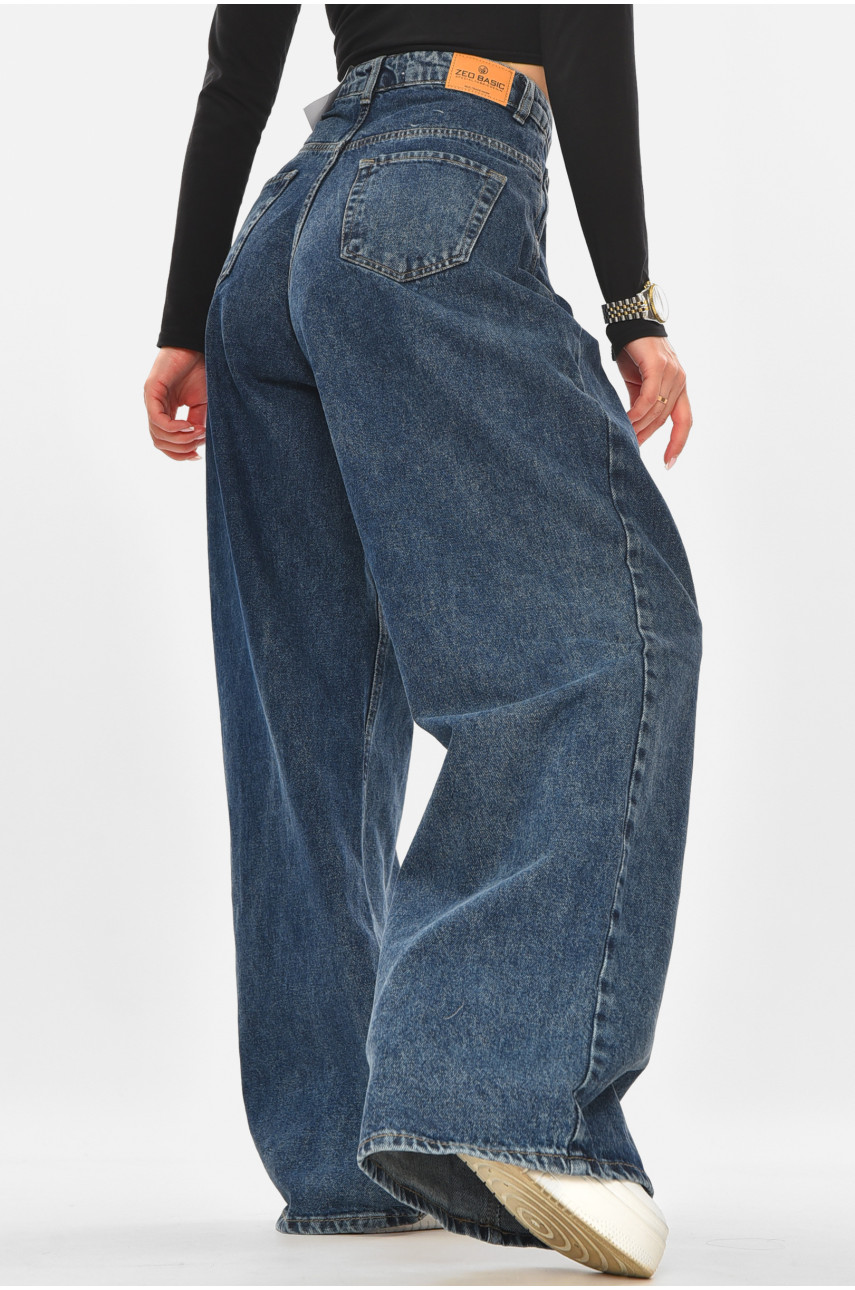 Джинси жіночі однотонні темно-синього кольору 4532 210323